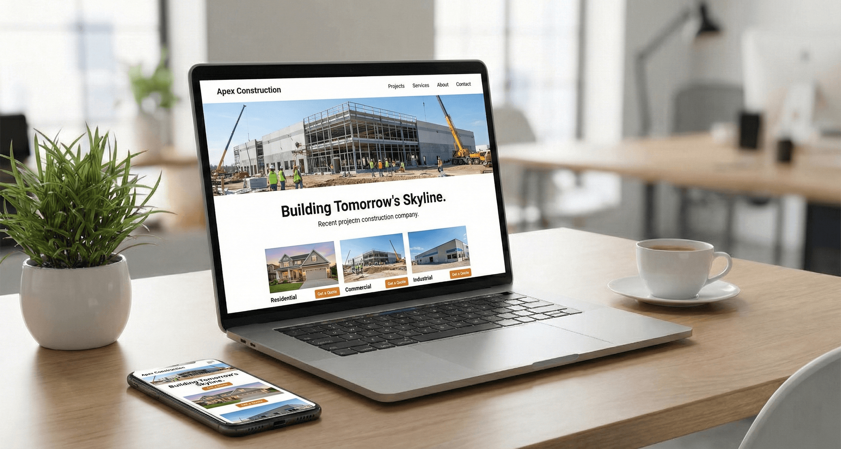 Professional website design showcase